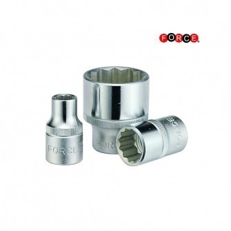 Force 1/2 inch SAE 12-kant doppen kort 549