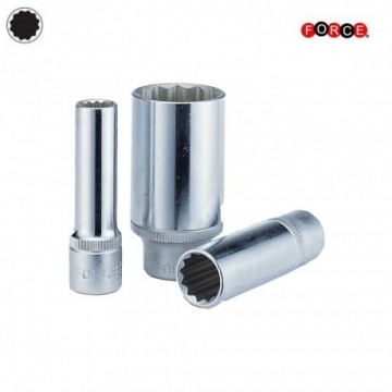 Force 1/4 inch SAE 12-kant doppen lang 52950