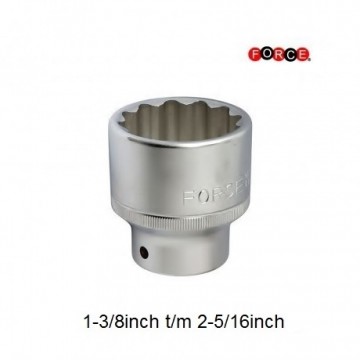 Force 1 inch SAE 12-kant doppen kort 589