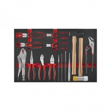 Force Hamer en Tangen set 15-delig Foam Tool Tray 5155