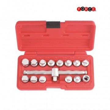 Force 3/8 inch Carterplug doppenset 15-delig 915G2