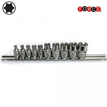 Force 1/4 inch & 3/8 inch Torx E-doppenset 10-delig 3101