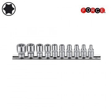 Force 1/4 inch Torx E-doppenset kort 10-delig 21016
