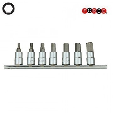 Force 1/4 inch Inbus bitdoppenset 7-delig 2073